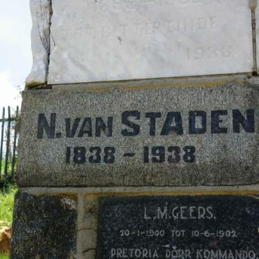 STADEN N., van