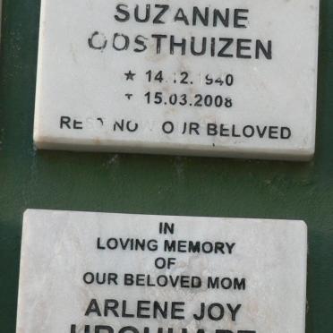OOSTHUIZEN Suzanne 1940-2008 :: URQUHART Arlene Joy 1949-2011