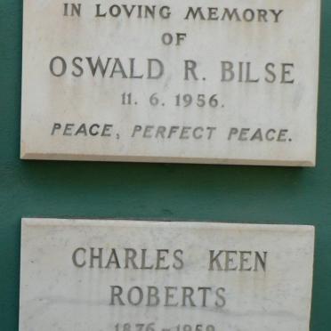 BILSE Oswald R. -1956 :: ROBERTS Charles Keen 1876-1959