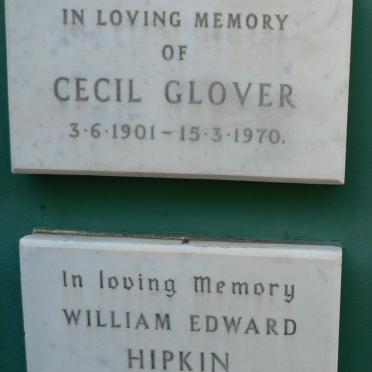 GLOVER Cecil 1901-1970 :: HIPKIN William Edward 1902-1973