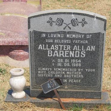 BARENDS Allaster Allen 1954-1988