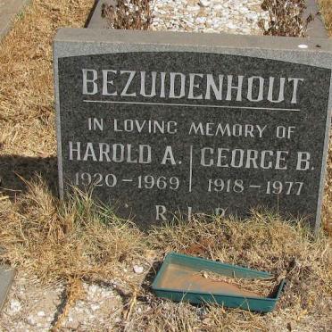 BEZUIDENHOUT Harold A. 1920-1969 :: BEZUIDENHOUT George B. 1918-1977