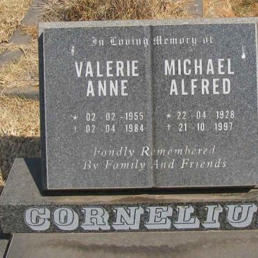 CORNELIUS Michael Alfred 1928-1997 &amp; Valerie Anne 1955-1984