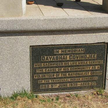 GOVINDJEE Dayabhai -1939