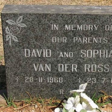 ROSS David, van der -1968 &amp; Sohpia -1973