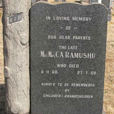 RAMUSHU C.A. -1960 &amp; Mrs. -1969