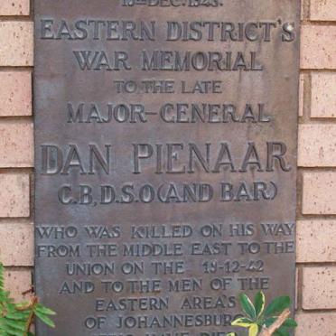 PIENAAR Daniel Hermanus 1893-1942