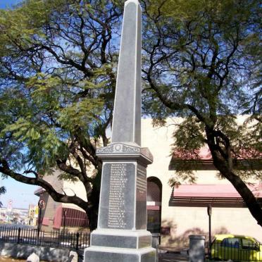 Gauteng, JOHANNESBURG, Selby,  cnr Booysens Rd &amp; Trump St, War Memorial