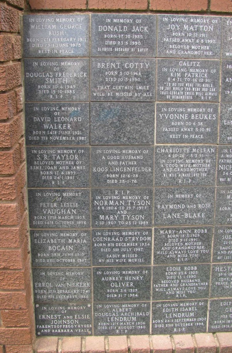 5. Memorial wall