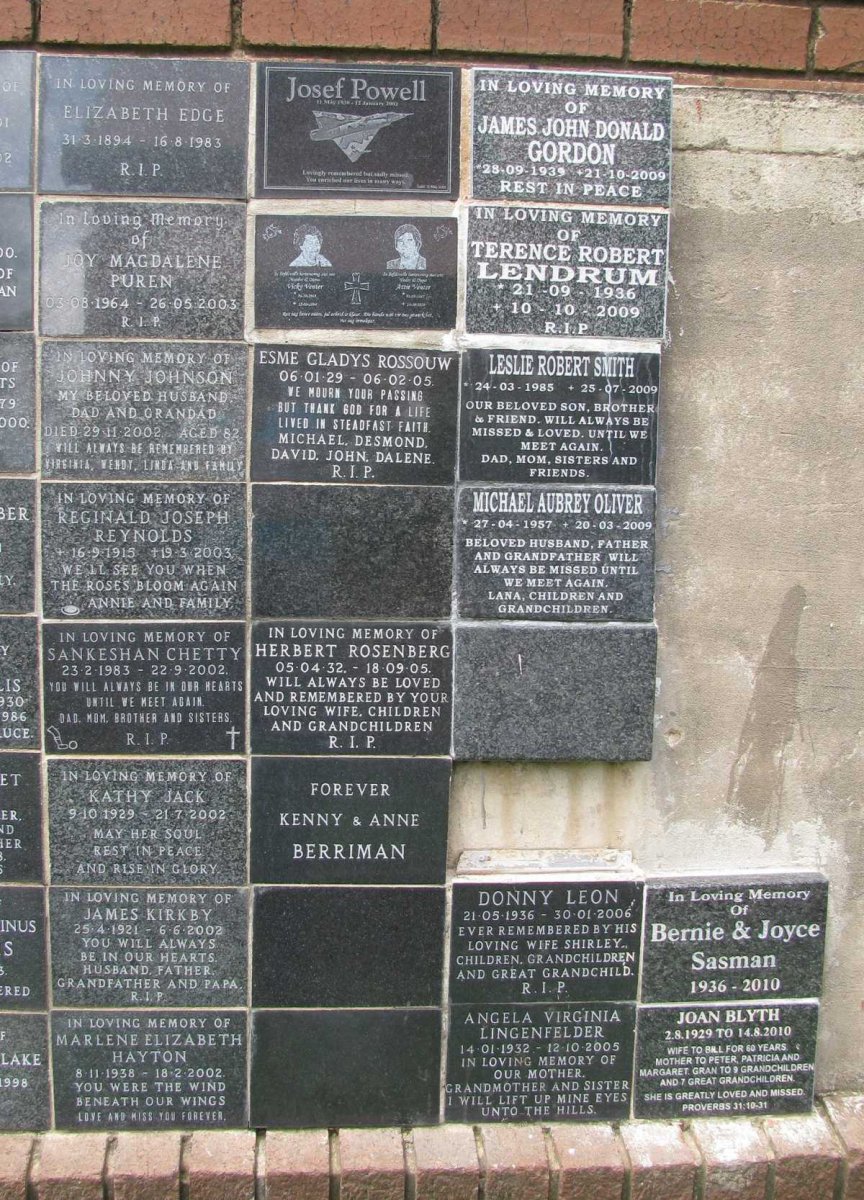 7. Memorial wall