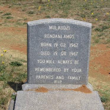 MULAUDZI Rendani Amos 1967-1967