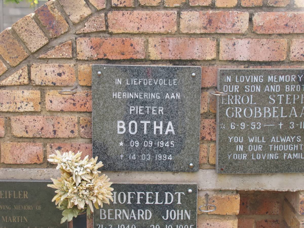 BOTHA Pieter 1945-1994