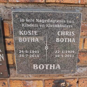 BOTHA Chris 1939-2013 :: BOTHA Kosie 1943-2010