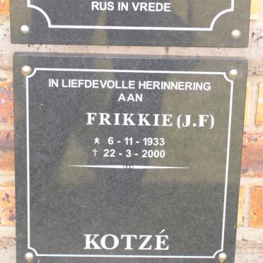 KOTZE J.F. 1933-2000