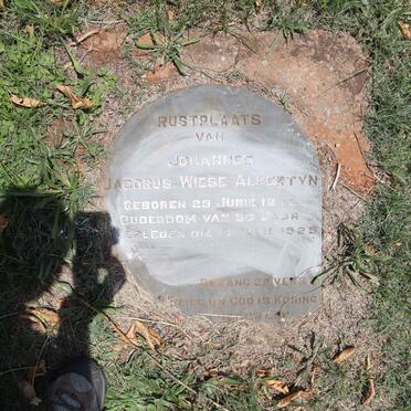 ALBERTYN Johannes Jacobus Wiese 1875-1929