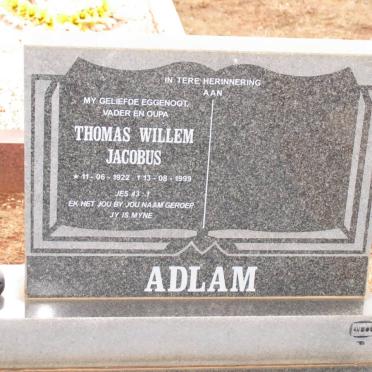 ADLAM Thomas Willem Jacobus 1922-1999