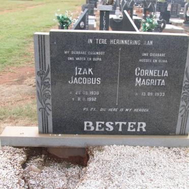 BESTER Izak Jacobus 1930-1992 &amp; Cornelia Magrita 1933-