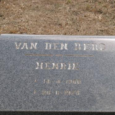 BERG Henrie, van den 1960-1975