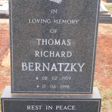 BERNATZKY Thomas Richard 1959-1998