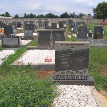 BADENHORST Casper Hendrik 1927-198?