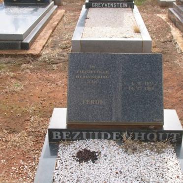 BEZUIDENHOUT Ferdi 19??-1996