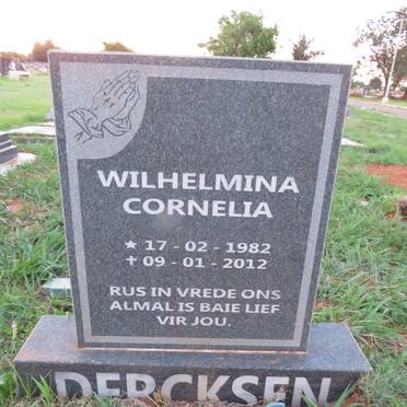 DERCKSEN Wilhelmina Cornelia 1982-2012