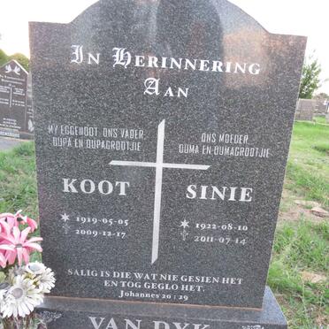 DYK Koot, van 1919-2009 & Sinie 1922-2011
