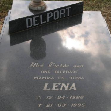 DELPORT Hannes 1922-2001 &amp; Lena 1926-1995