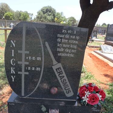 ERASMUS Nicky 1979-2015