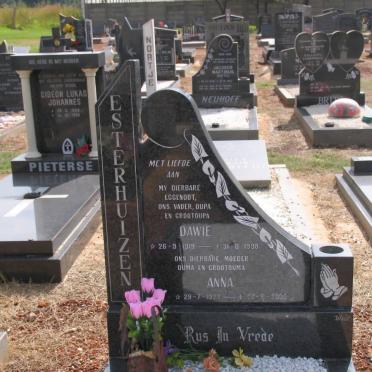 ESTERHUIZEN Dawie 1919-1998 &amp; Anna 1923-2005