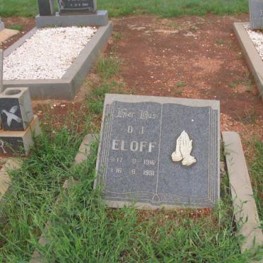 ELOFF D.J. 1916-1981