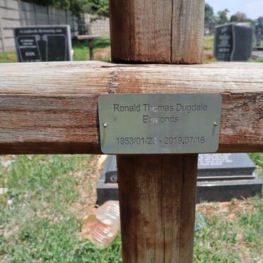 EDMONDS Ronald Thomas Dugdale 1953-2019