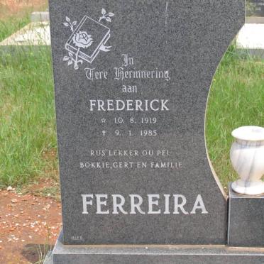 FERREIRA Frederick 1919-1985