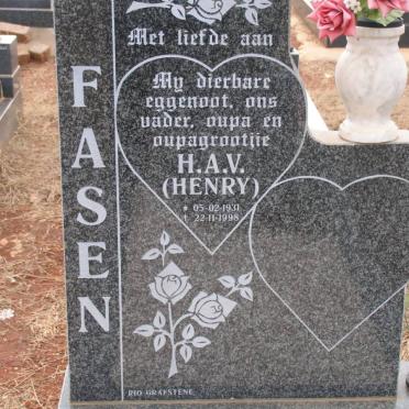 FASEN H.A.V. 1931-1998