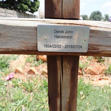 HENDERSON Derek John 1934-2018