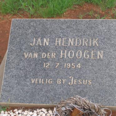 HOOGEN Jan Hendrik, van der  -1954