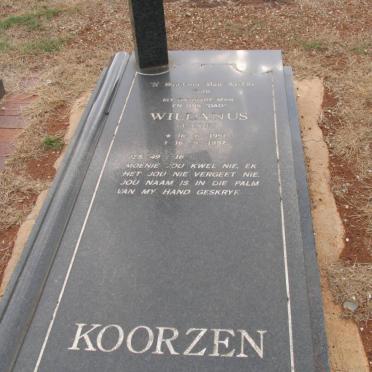 KOORZEN Willanus 1951-1997