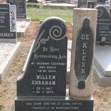 KLERK Willem Abraham, de 1917-1979