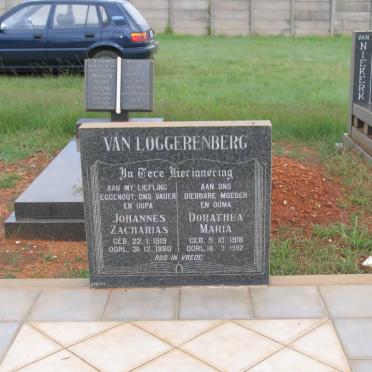 LOGGERENBERG Johannes Zacharias, van 1919-1980 &amp; Dorathea Maria 1918-1992