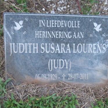 LOURENS Judith Susara 1929-2011