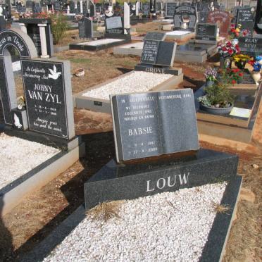 LOUW Babsie 1947-2000