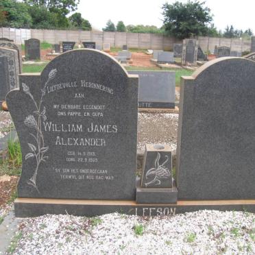 LEESON William James Alexander 1919-1969