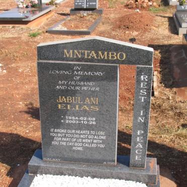 MNTAMBO Jubulani Elias 1954-2003