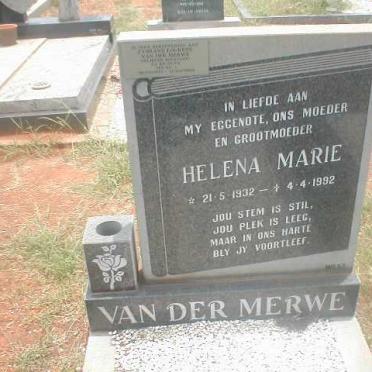 MERWE Helena Maria, van der 1932-1992