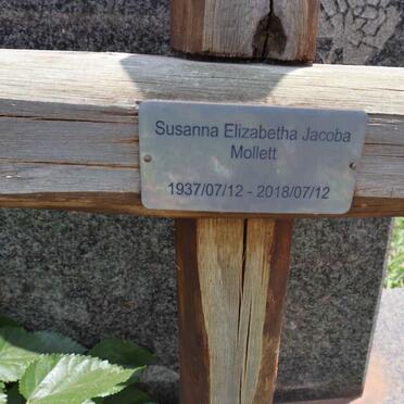 MOLLETT Susanna Elizabertha Jacoba 1937-2018