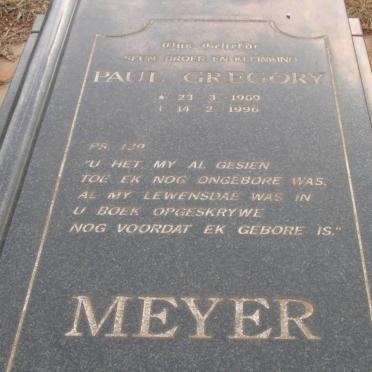 MEYER Paul Gregory 1969-1996