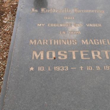 MOSTERT Marthinus Magiel 1933-1989