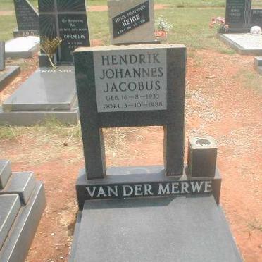 MERWE Hendrik Johannes Jacobus, van der 1933-1988