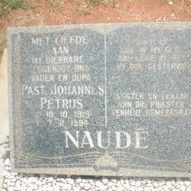 NAUDE Johannes Petrus 1919-1994