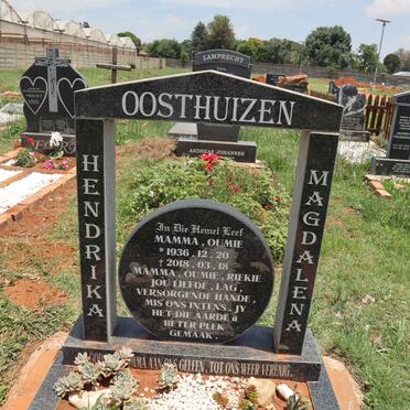 OOSTHUIZEN Hendrika Magdalena 1936-2018